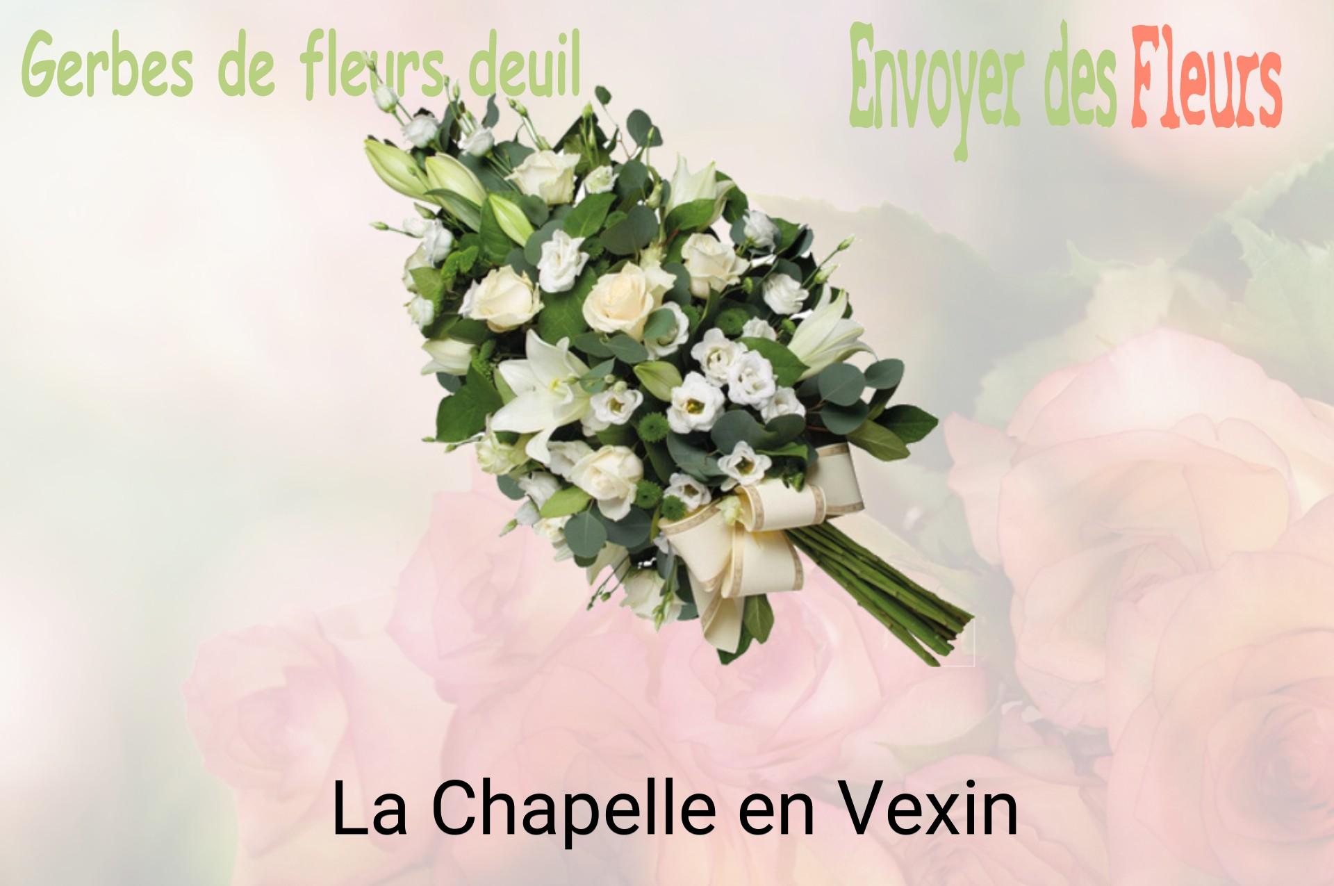 Gerbe de fleurs de deuil livrée à La Chapelle-en-Vexin